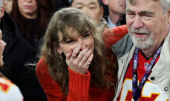 Tears streamed down Taylor Swift's face as she bid her final farewell to her beloved father-in-law, Ed Kelce, whispering softly, 'Forever in my heart, I'll cherish you."