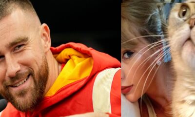 Taylor Swift gets the surprise of her life as Travis Kelce shocks her with a kitten.