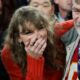 Tears streamed down Taylor Swift's face as she bid her final farewell to her beloved father-in-law, Ed Kelce, whispering softly, 'Forever in my heart, I'll cherish you."