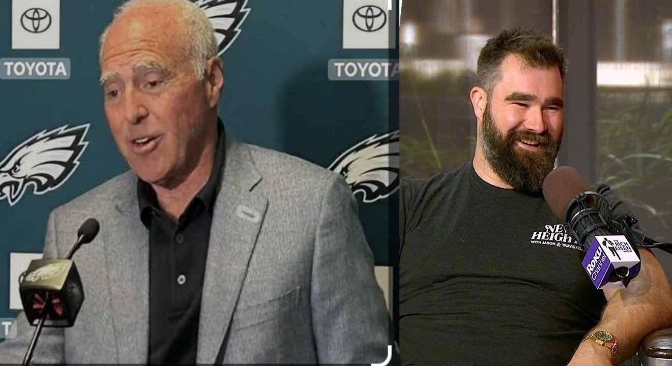 Breaking news: Eagles owner Jeffrey Lurie transfers ownership of the Eagles to retired legend Jason Kelce.