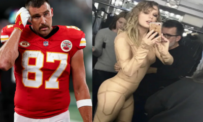 "Travis Kelce expresses disappointment as his girlfriend Taylor Swift faces online backlash for donning see-through outfits."