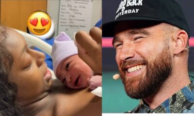 The NFL world is in shock as Travis Kelce reveals he is now a dad, just days after welcoming his first child with ex-girlfriend Kayla Nicole.