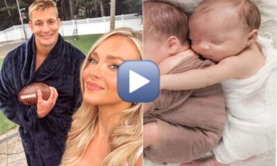 Breaking news: WATCH: Rob Gronkowski and his wife Camille Kostek share the heartwarming news of welcoming a beautiful set of twins into their family.