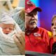 Chiefs coach Andy Reid is astonished as his 67-year-old wife, Tammy Reid, welcomes their sixth child.