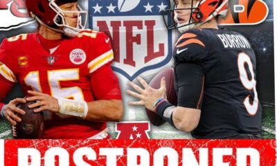 Breaking news: The Chiefs vs. Bengals game has been postponed due to...