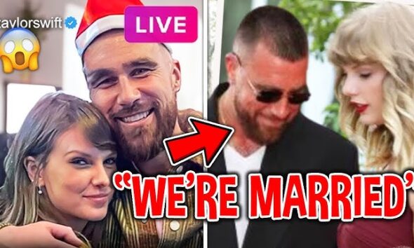 Breaking news: Watch the shocking moment Taylor Swift says "yes" to Travis Kelce in Miami as the couple secretly ties the knot.