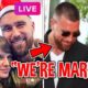 Breaking news: Watch the shocking moment Taylor Swift says "yes" to Travis Kelce in Miami as the couple secretly ties the knot.