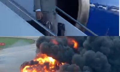 Two minutes ago, sad news emerged from Kansas City as the Chiefs' aircraft caught fire while en route to the Panthers game.